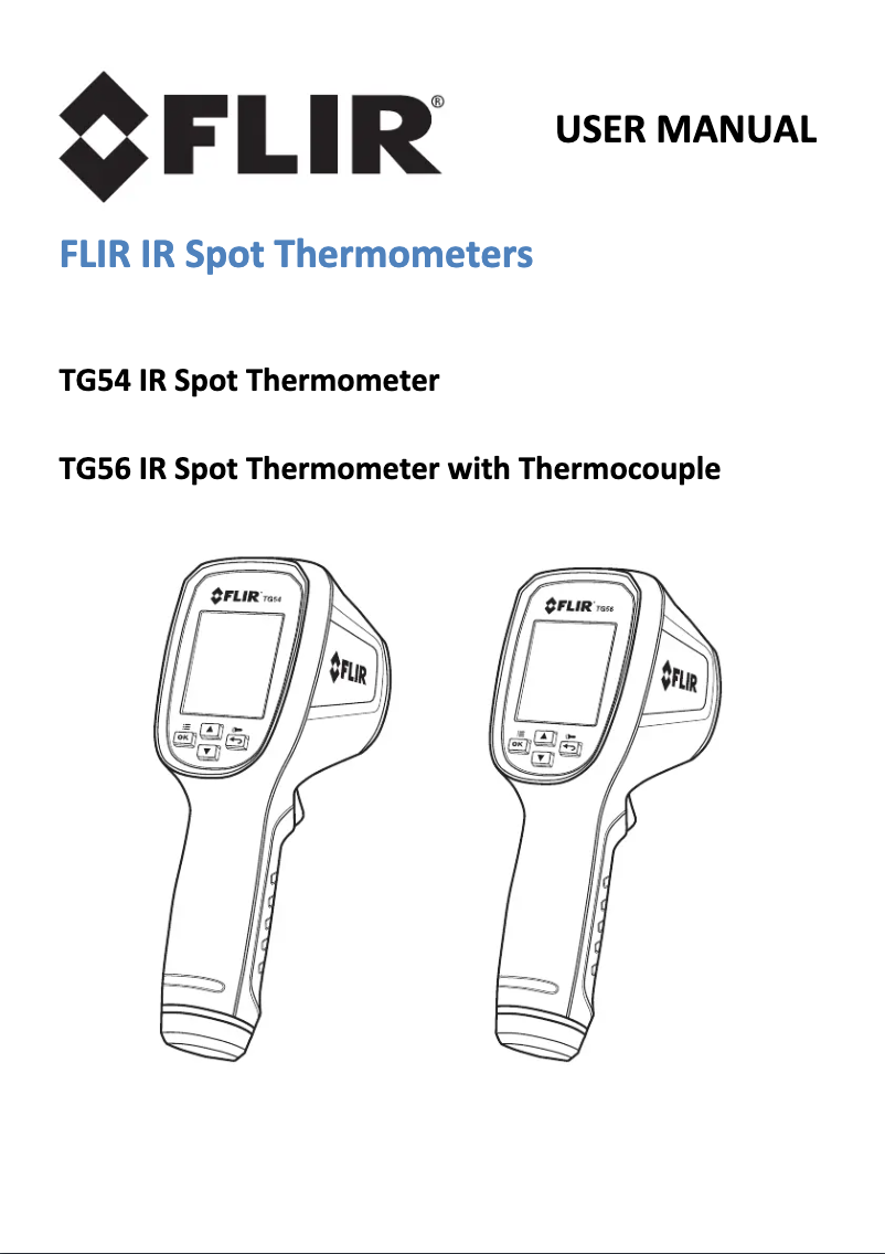 Página 1 del manual Manual de usuario FLIR TG54