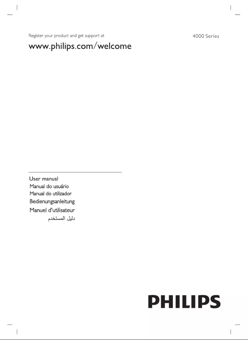 Page 1 de la notice Manuel utilisateur Philips 4000 series 50PFT4002