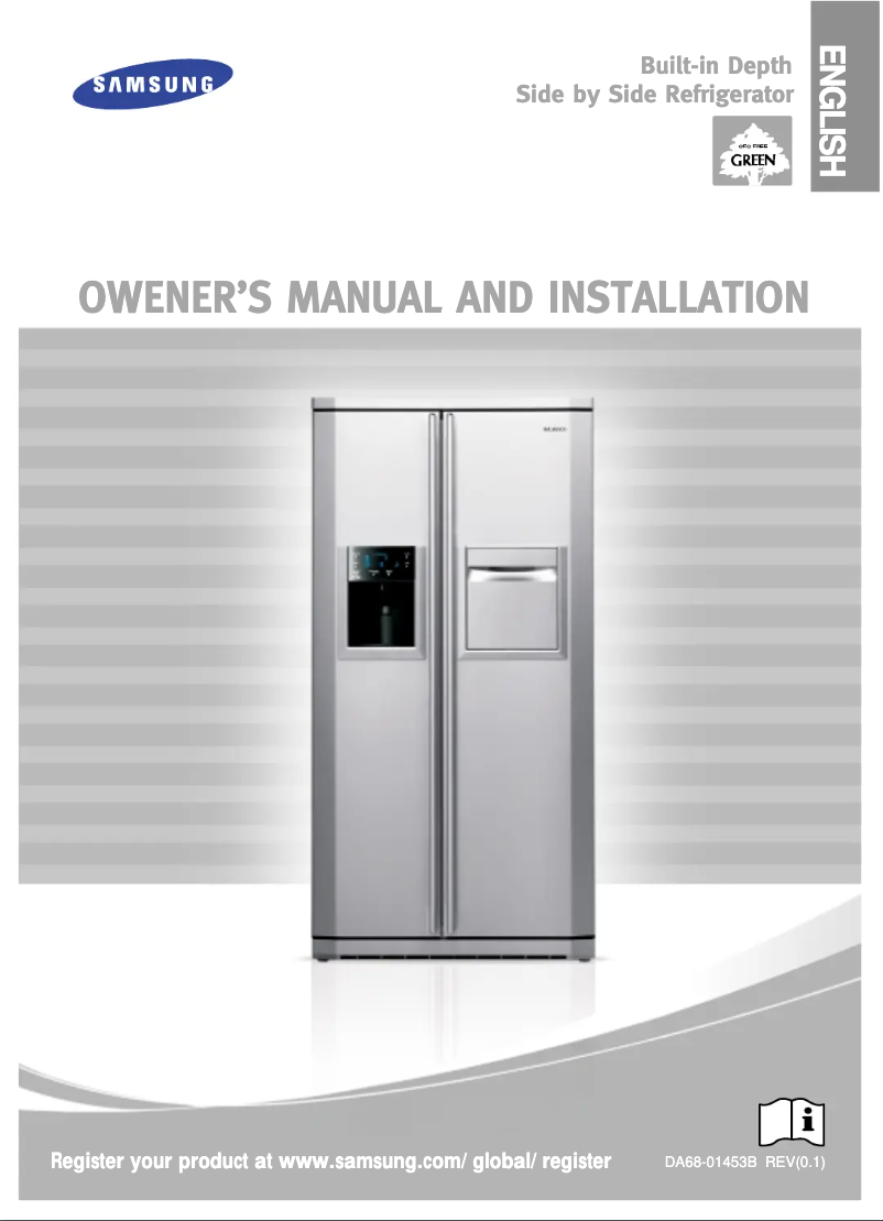 Page 1 de la notice Manuel utilisateur Samsung RSE8JPAS