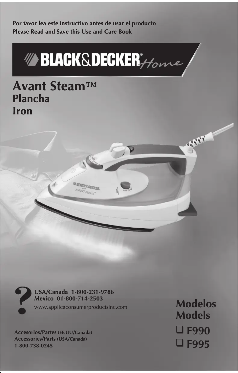 Page 1 de la notice Manuel utilisateur Black & Decker F990