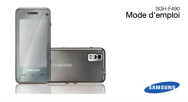 Page 1 de la notice Manuel utilisateur Samsung SGH-F490V