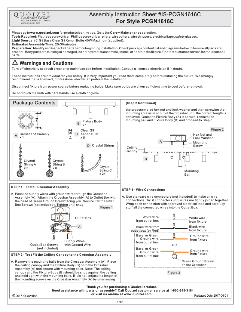 Image de la première page du manuel de l'appareil PCGN1616C
