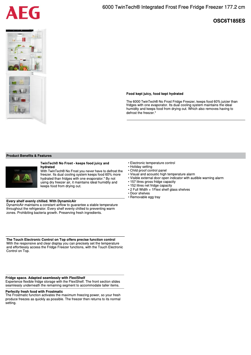 Image de la première page du manuel de l'appareil OSC6T185ES