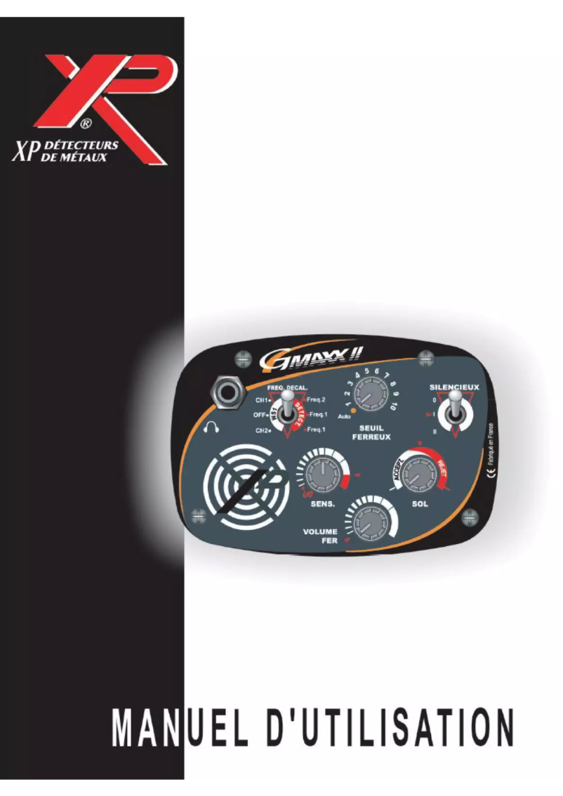 Page 1 de la notice Manuel utilisateur XP G-Maxx II