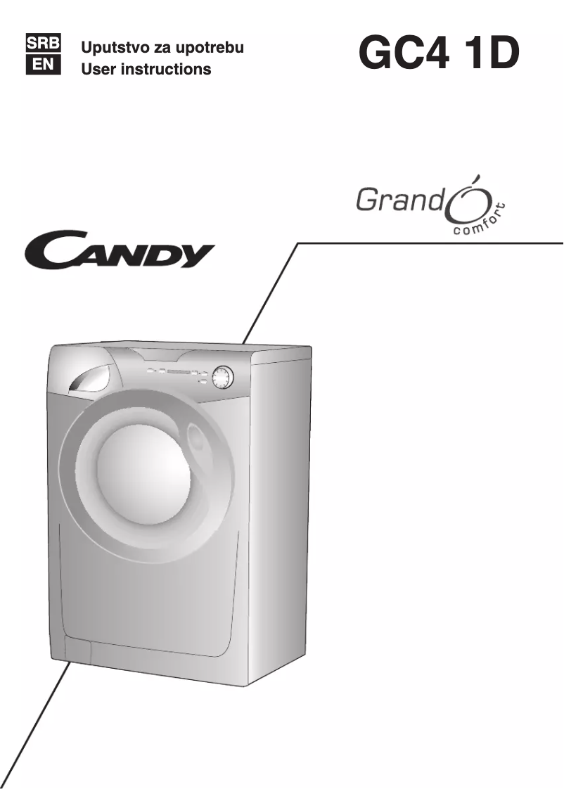 Page n°1 - Manuel utilisateur Candy GC4 1071D1/2-S