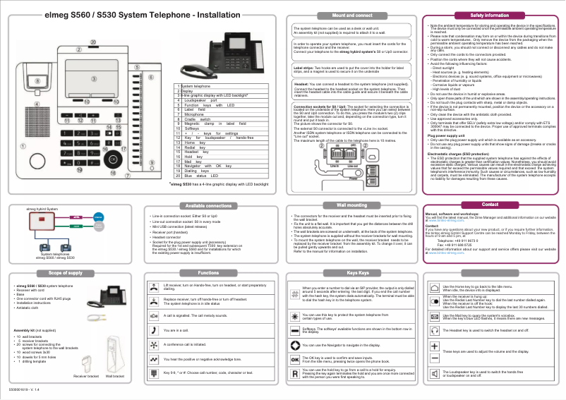 Imagen de la primera página del manual del dispositivo S530
