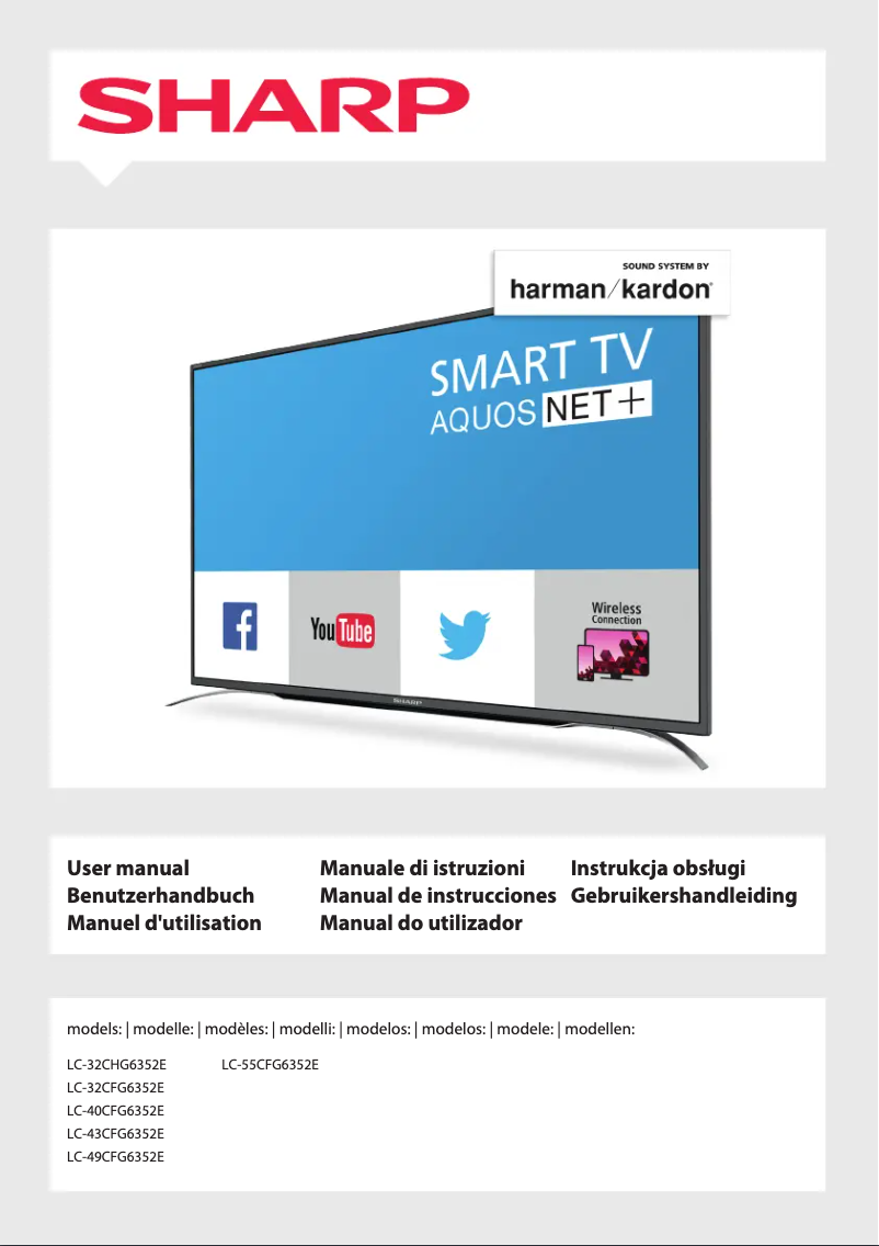 Page 1 de la notice Manuel utilisateur Sharp LC-43CFG6352E