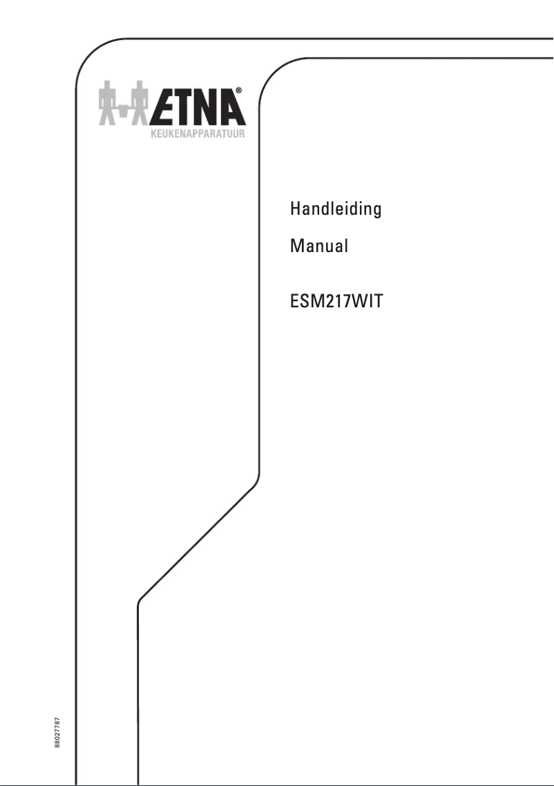 Page n°1 - Manuel utilisateur Etna ESM217WIT