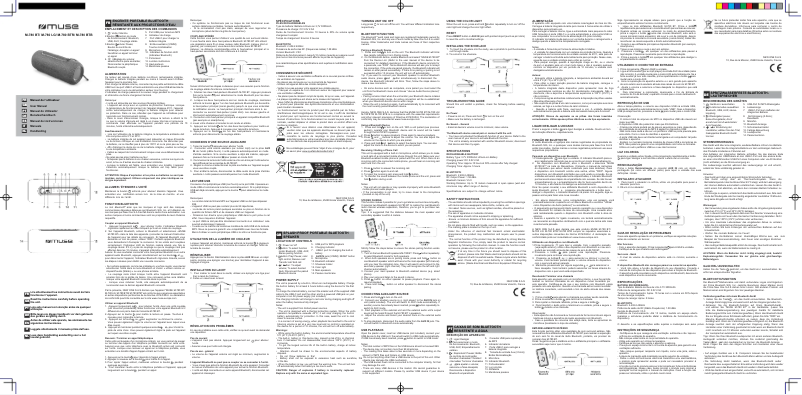 Page n°1 - Manuel utilisateur Muse M-780 LG