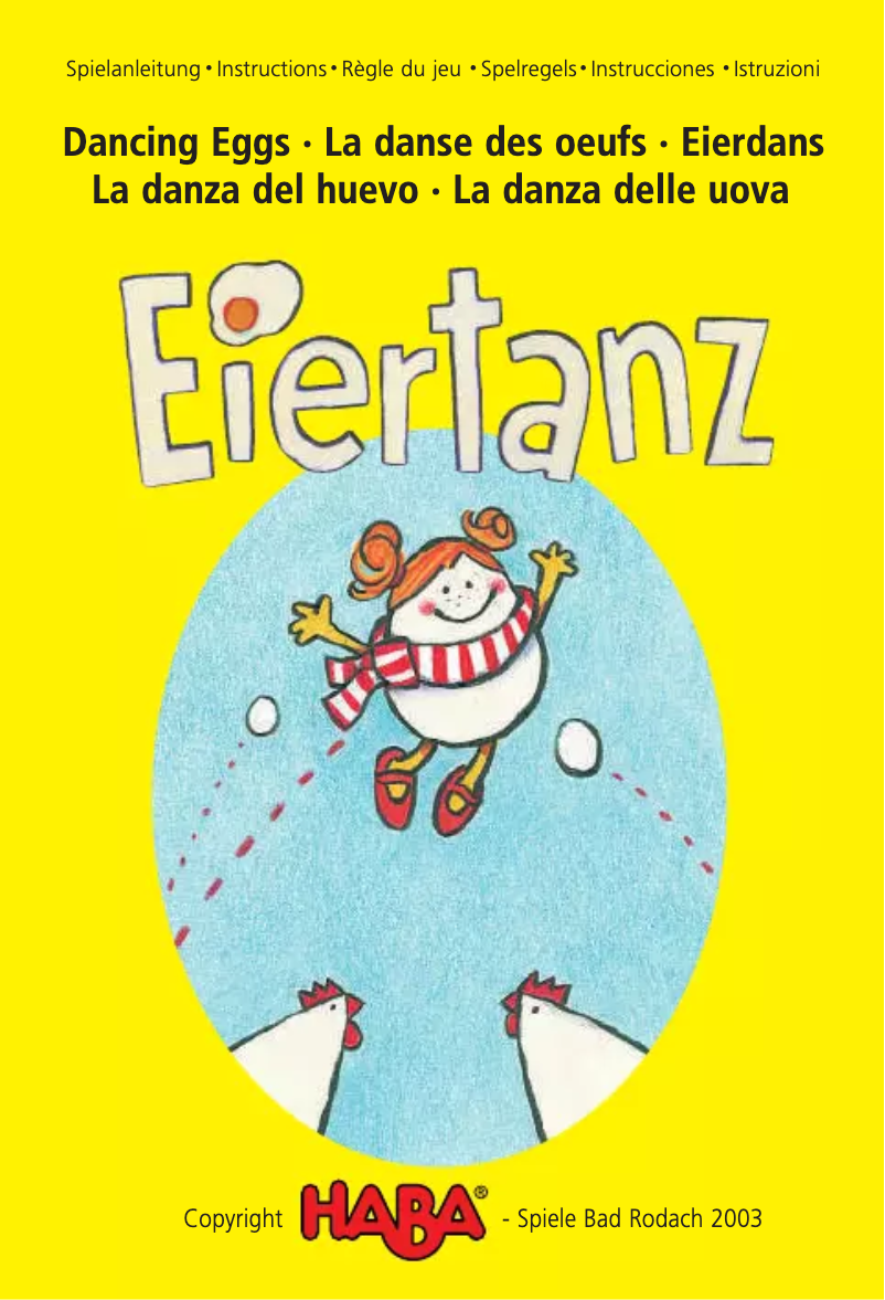 Page 1 of the manual User Manual HABA Eiertanz