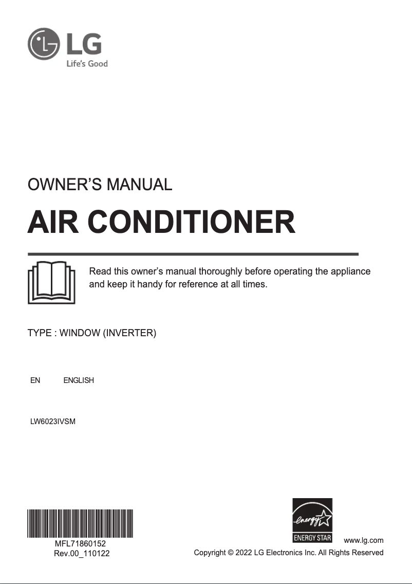 Image de la première page du manuel de l'appareil LW6023IVSM