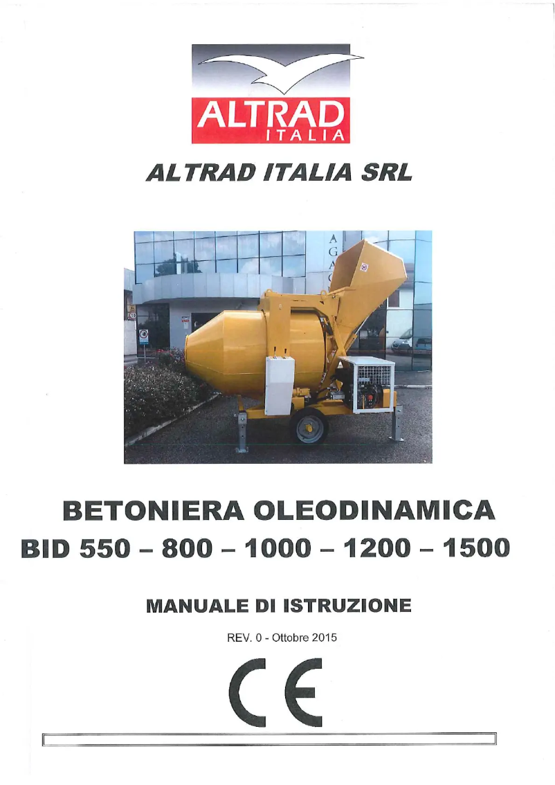 Page n°1 - Manuel utilisateur Altrad LHB 360