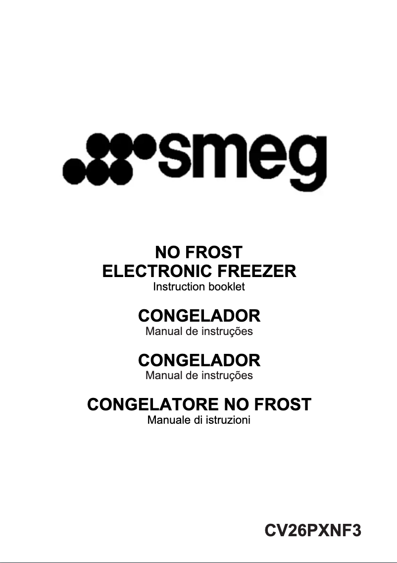 Image de la première page du manuel de l'appareil CV26PXNF3