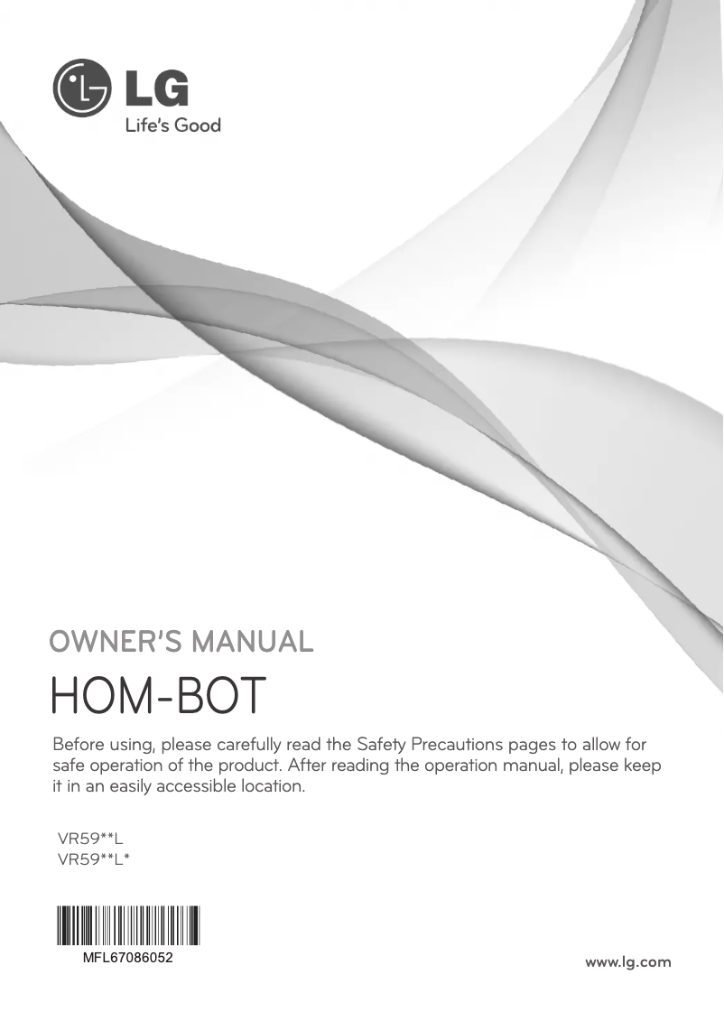 Page n°1 - Manuel utilisateur LG VR5943L