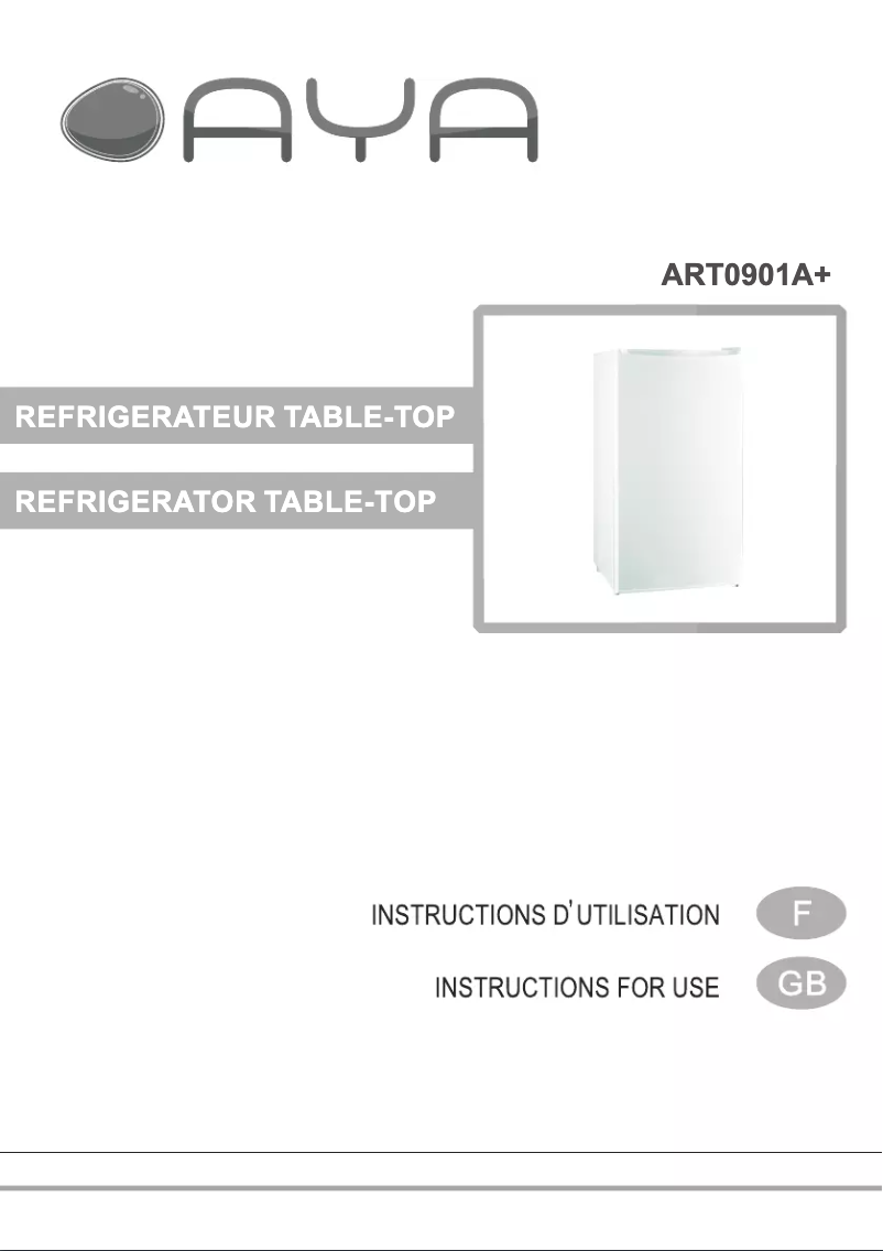 Page 1 de la notice Manuel utilisateur AYA ART0901A+