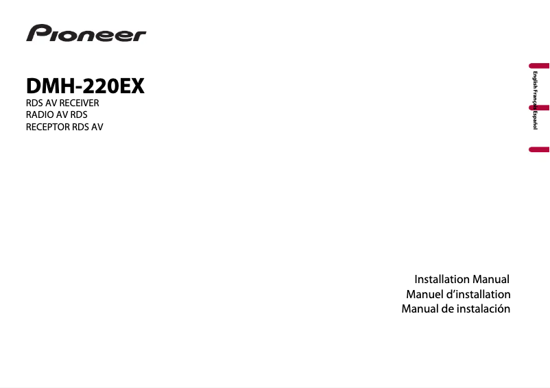 Page n°1 - Manuel utilisateur Pioneer DMH-220EX