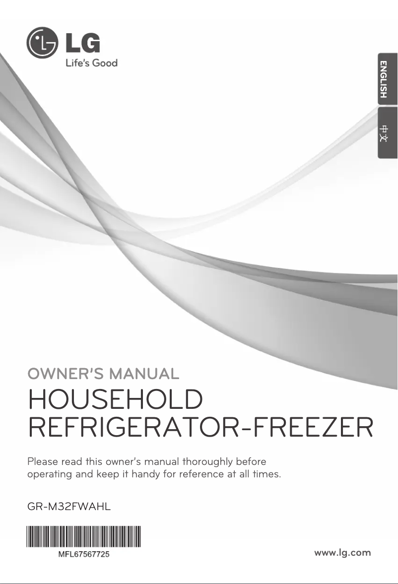 Page 1 de la notice Manuel utilisateur LG GR-M32FWAHL