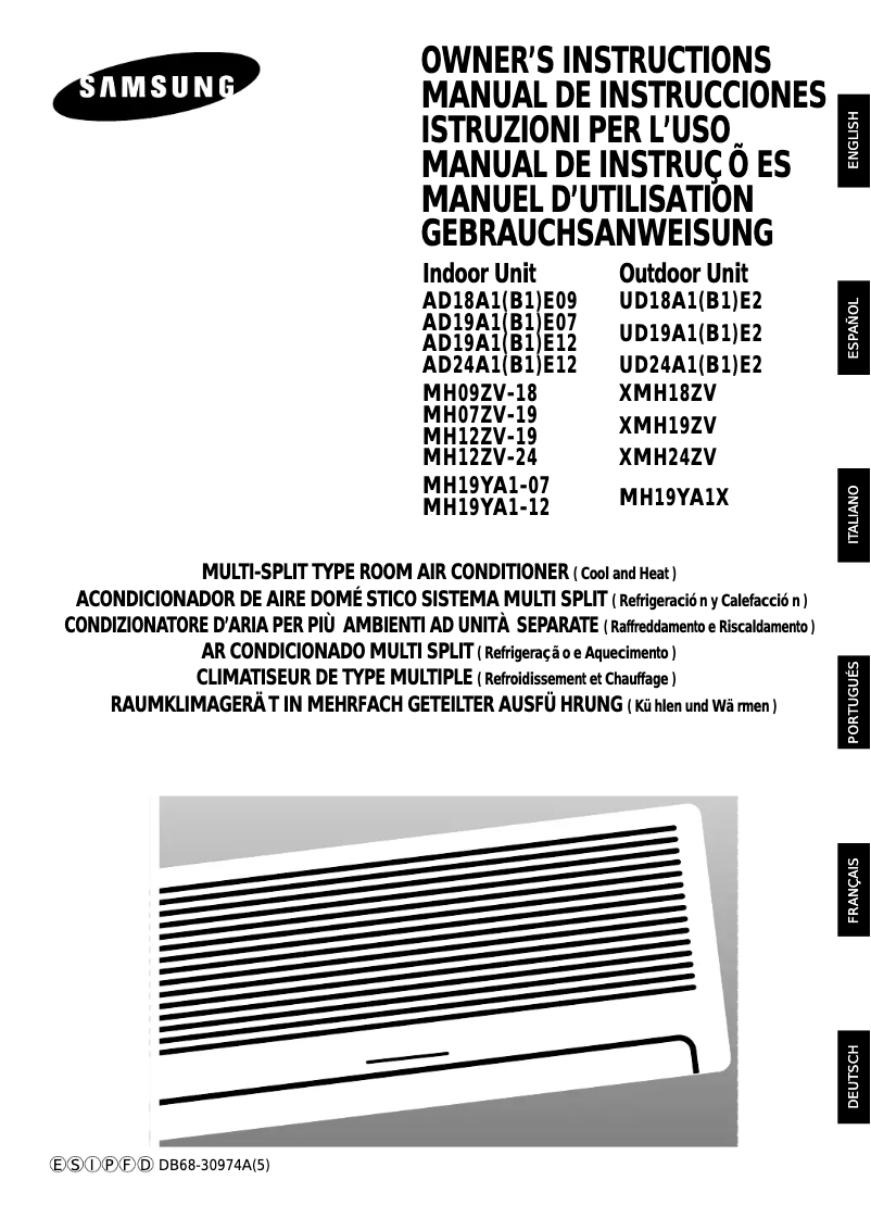 Page n°1 - Manuel utilisateur LG AD18A1E09
