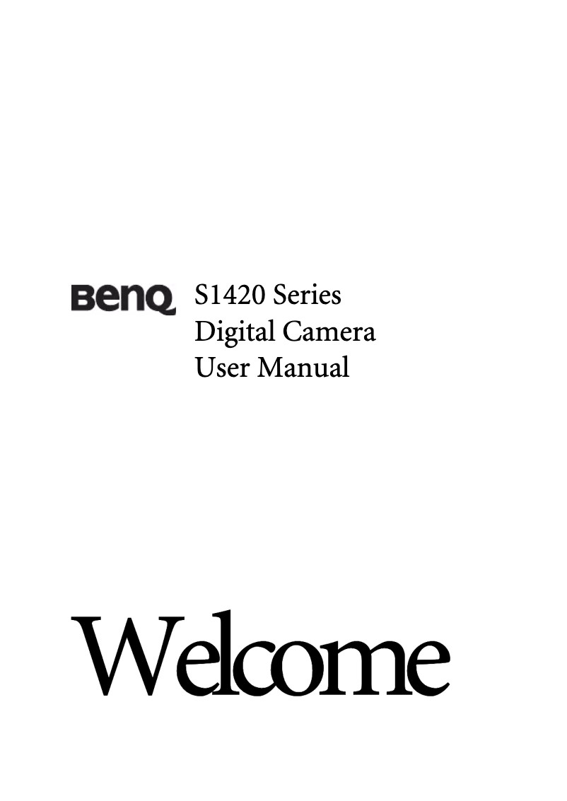 Page n°1 - Manuel utilisateur BenQ S1420
