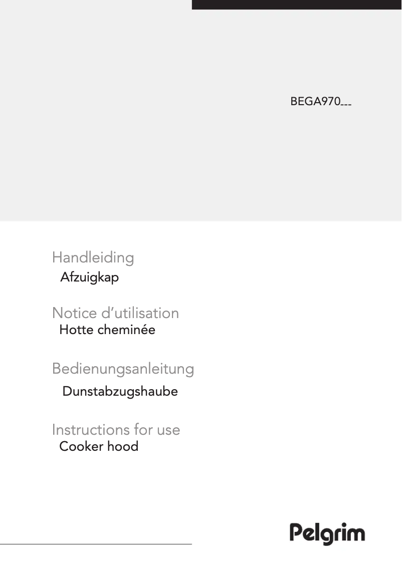Page 1 de la notice Manuel utilisateur Pelgrim BEGA970MAT
