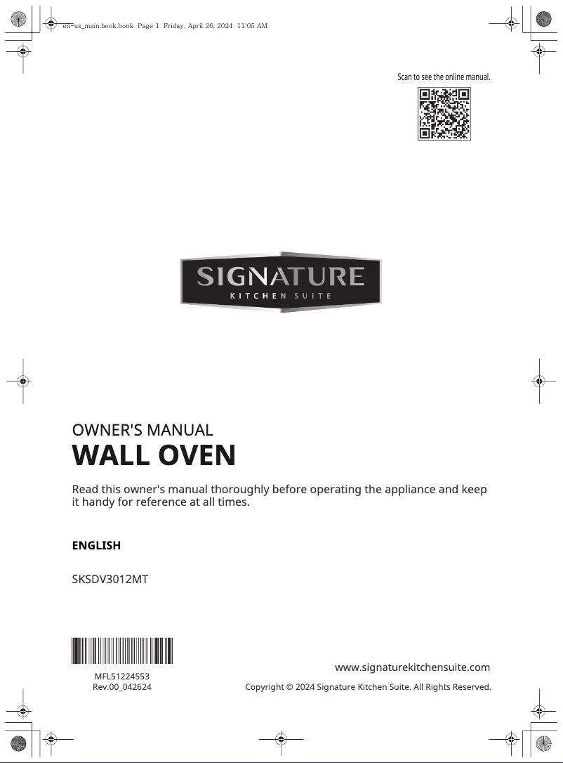 Page 1 de la notice Manuel utilisateur Signature SKSSV3011MT