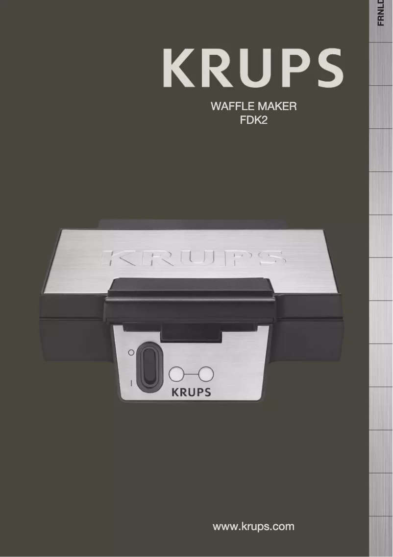 Page 1 de la notice Manuel utilisateur Krups FDK2