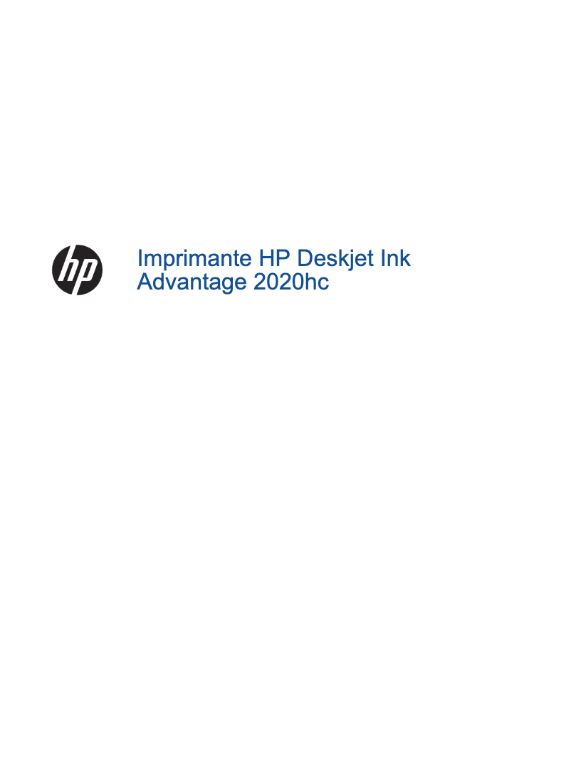 Page 1 of the manual User Manual HP DeskJet 2029