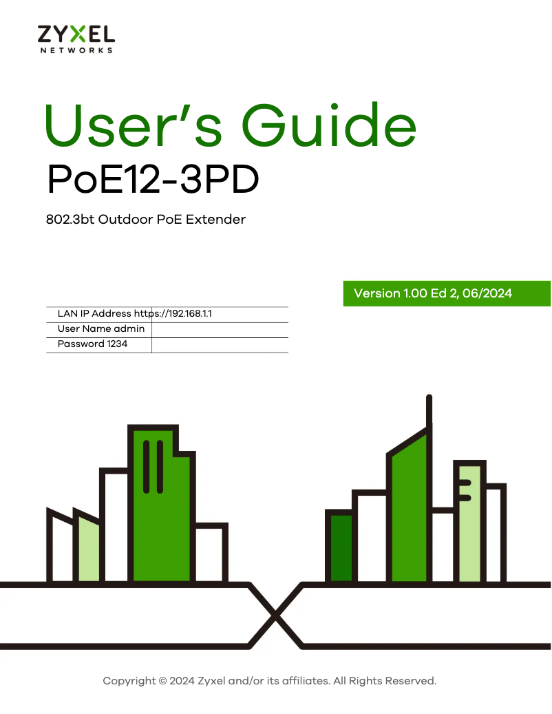 Image de la première page du manuel de l'appareil PoE12-3PD
