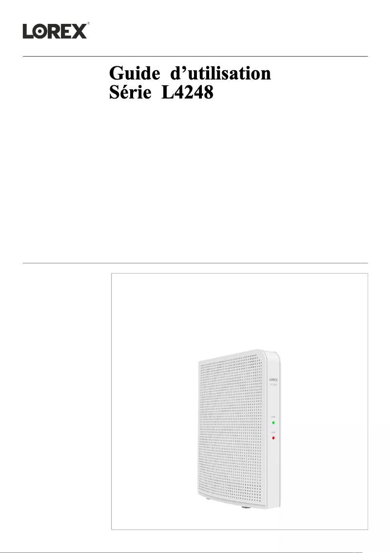 Image de la première page du manuel de l'appareil L4248E