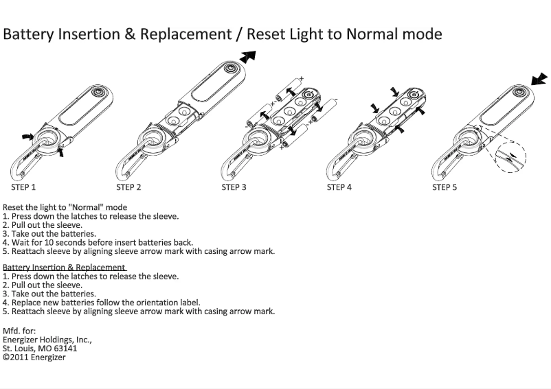 Página 1 del manual Manual de usuario Energizer EDMCC42E
