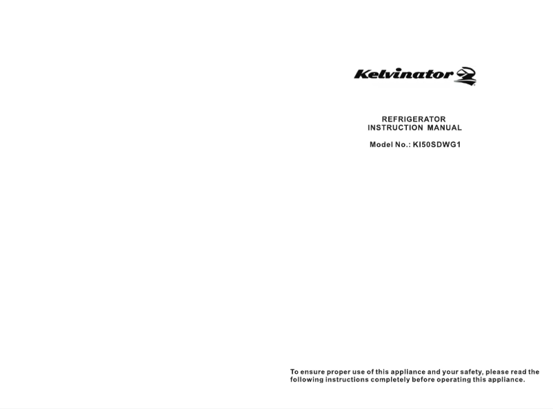 Page 1 de la notice Manuel utilisateur Kelvinator KI60SDWG1