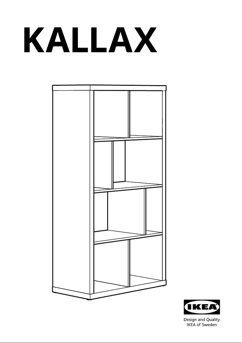 Página 1 del manual Manual de usuario Ikea KALLAX 405.620.79