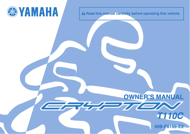 Page 1 de la notice Manuel utilisateur Yamaha T110C (2013)
