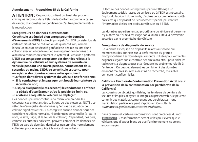 Page 1 de la notice Manuel utilisateur Honda Accord Coupe (2015)