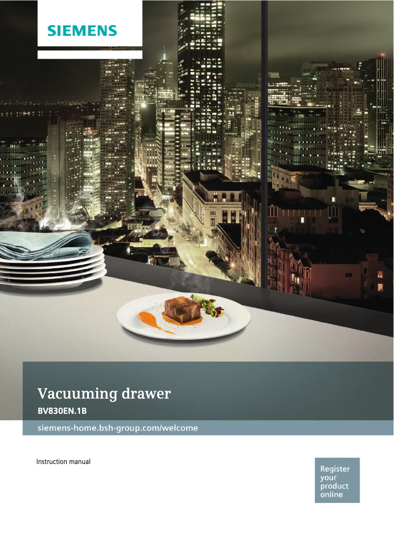 Page n°1 - Manuel d'utilisation et d'entretien Siemens BV830ENB1B