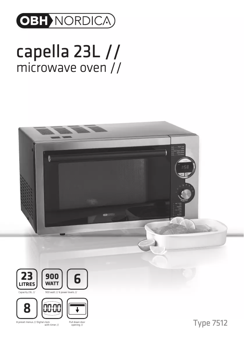 Page n°1 - Manuel utilisateur OBH Nordica Capella