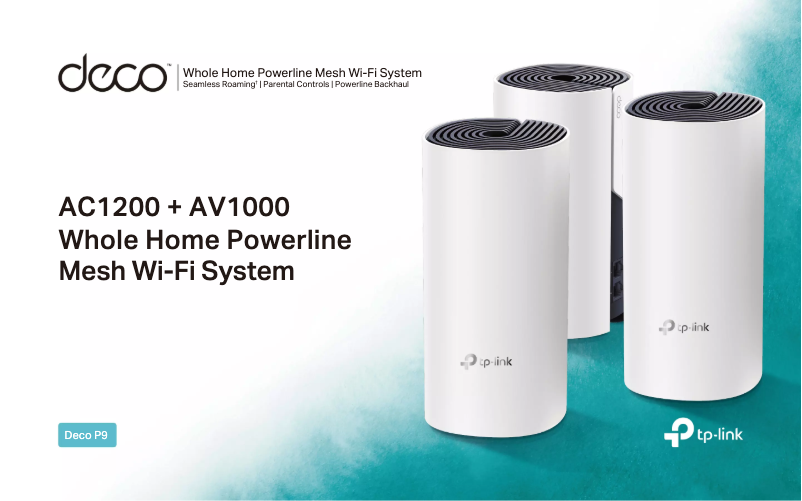 Page n°1 - Fiche technique TP-Link Deco P9