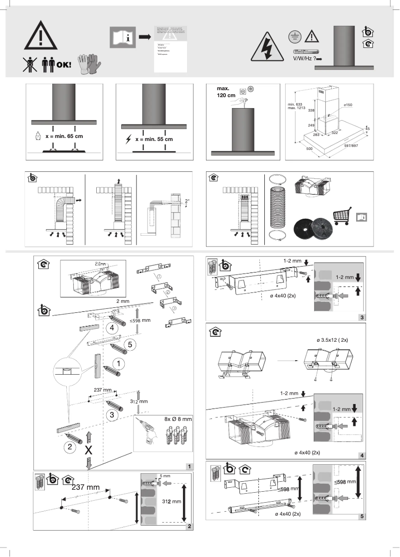 Page 1 de la notice Guide d'installation Etna AB661RVS