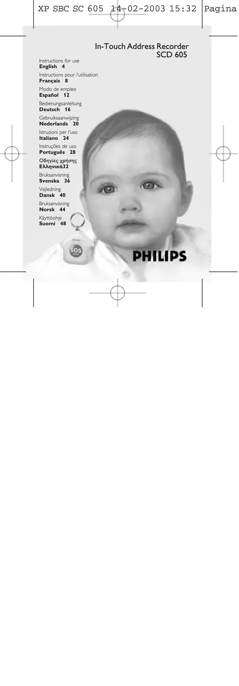 Page n°1 - Mode d'emploi Philips SCD605