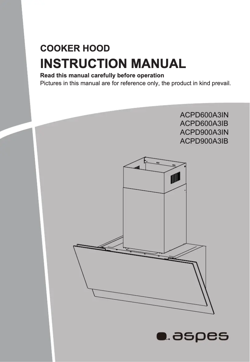 Page n°1 - Manuel utilisateur Aspes ACPD600A3IN