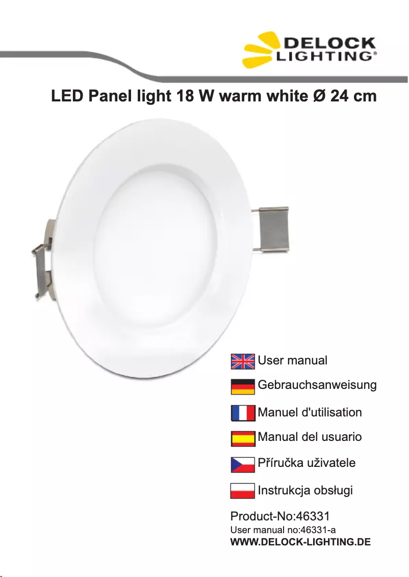 Page n°1 - Manuel utilisateur Delock Lighting 46331