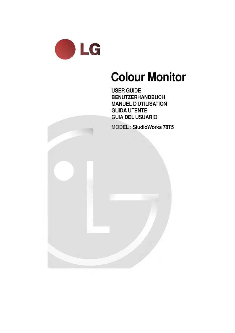 Page n°1 - Manuel utilisateur LG CF786