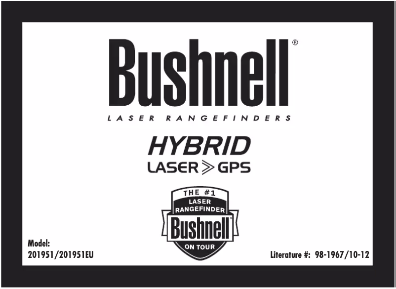 Page 1 de la notice Manuel utilisateur Bushnell Hybrid 201951EU