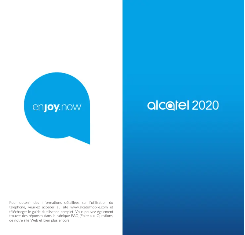 Page n°1 - Manuel utilisateur Alcatel 2020