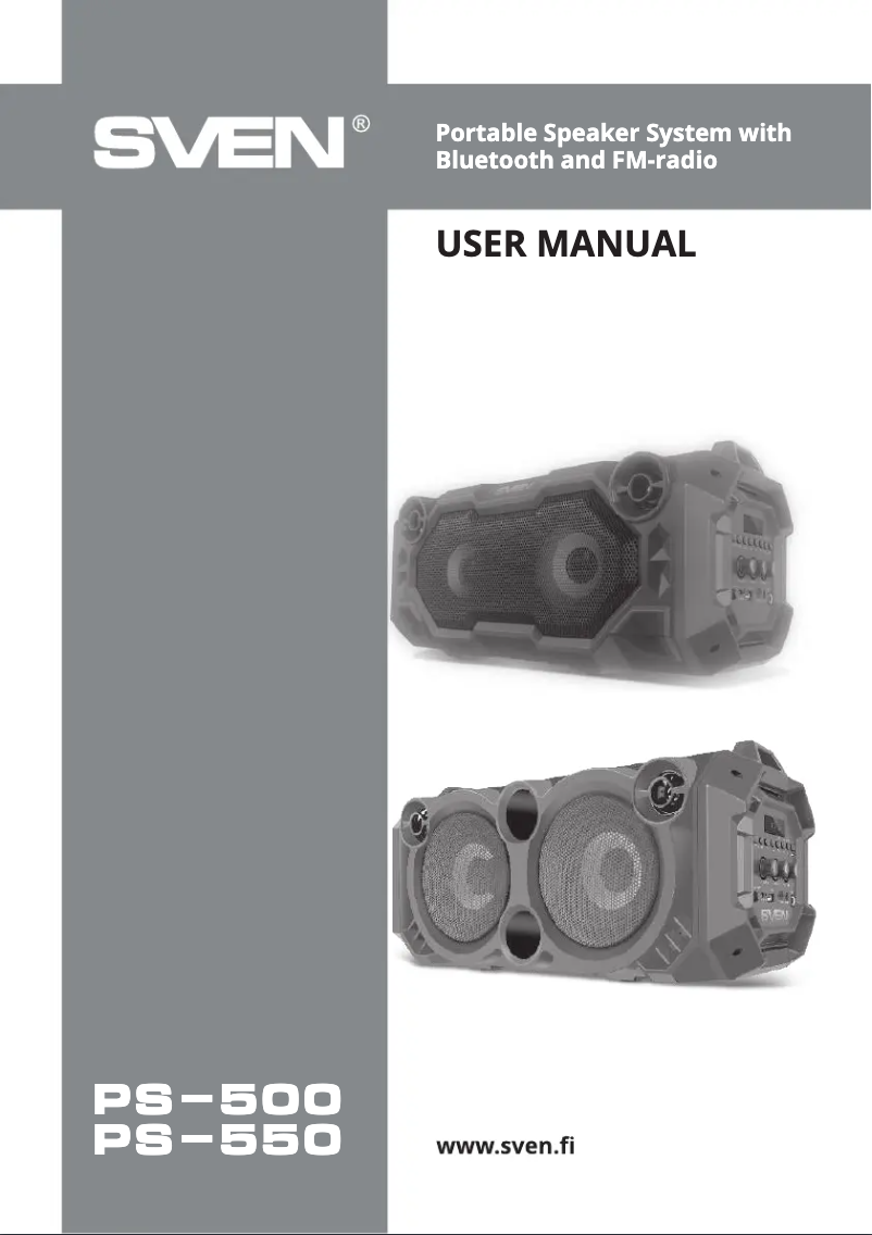 Image de la première page du manuel de l'appareil PS-500