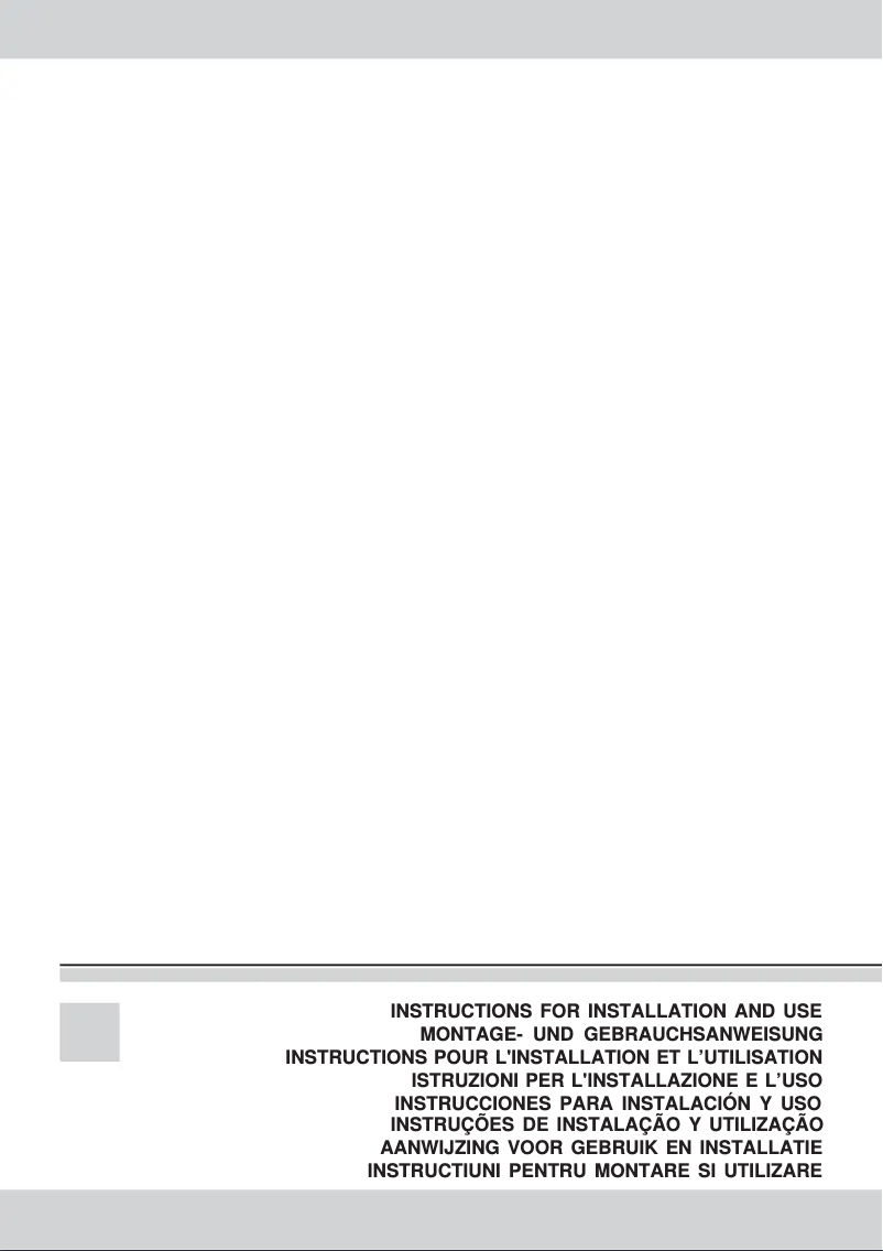 Page n°1 - Manuel utilisateur Rosieres RHG 5600 RB