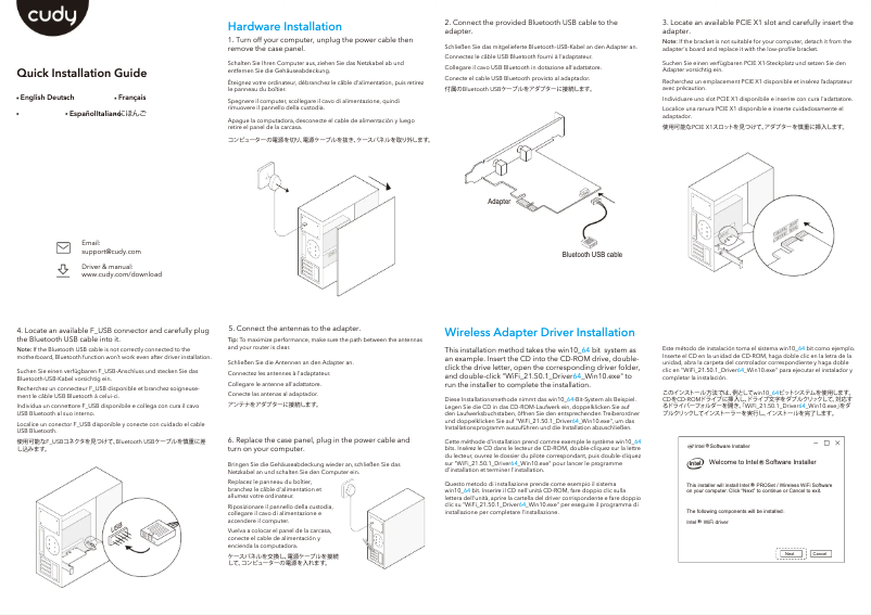 Página 1 del manual Manual de usuario Cudy WE3000S