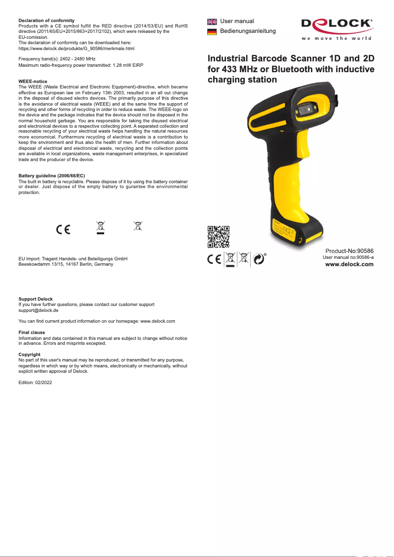 Image de la première page du manuel de l'appareil 90586