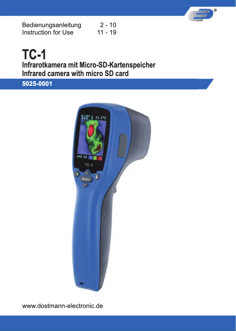 Image de la première page du manuel de l'appareil TC-1