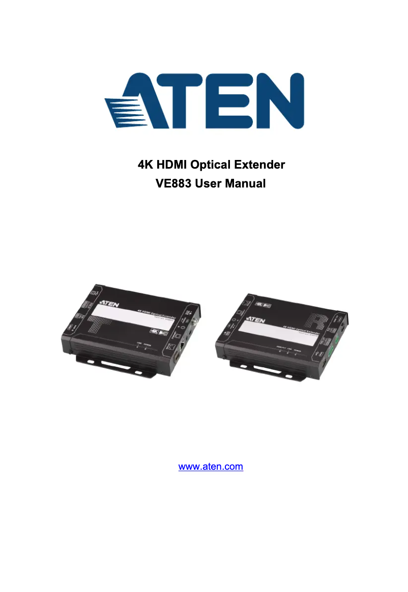 Page 1 de la notice Manuel utilisateur ATen VE883TK1